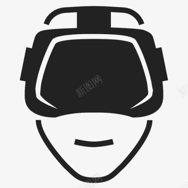 宣传海报vr虚拟现实护目镜游戏玩家游戏图标图标