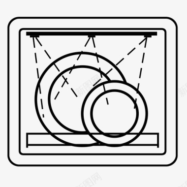 家用吹风机洗碗机家用图标图标