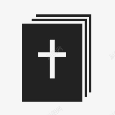 十字架圣经书基督图标图标