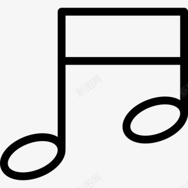 乐谱音乐符号音乐单小节音符图标图标
