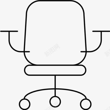 办公椅工作椅转椅图标图标