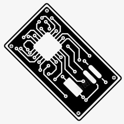 微电路采购产品微芯片微处理器微电路图标高清图片