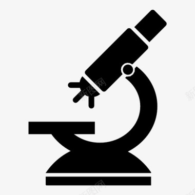 科学显微镜设备实验室图标图标