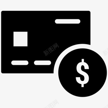 支付卡银行卡刷卡支付卡图标图标