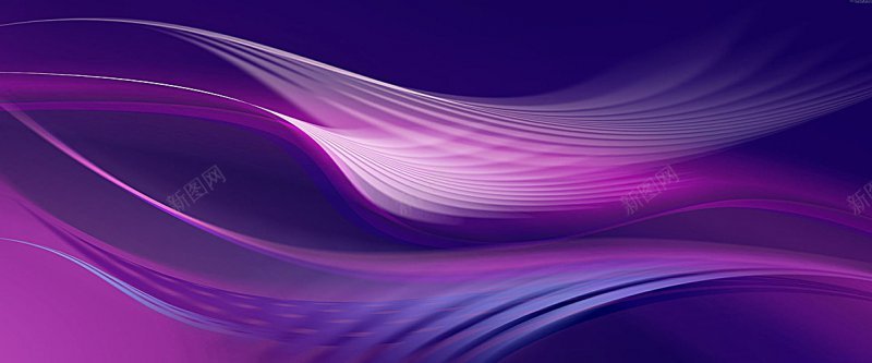 紫色酷炫科技神秘曲线海报banner科技感科技风高背景