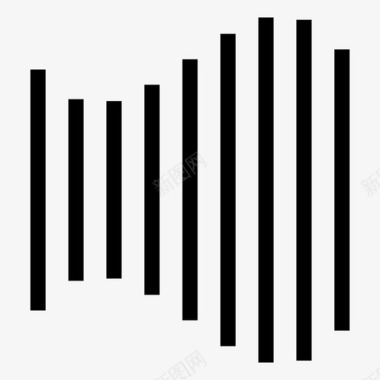 波形旋涡波形波纹声波图标图标