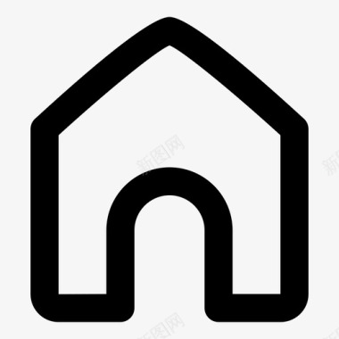 庇护家建筑物家庭图标图标