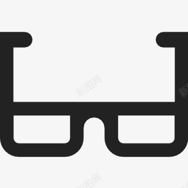 眼镜双焦镜屈光镜图标图标