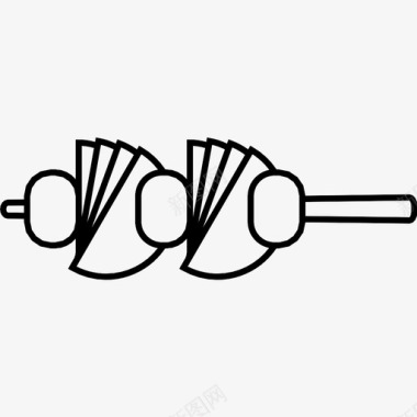 烤肉烤串烤肉食物烤肉串图标图标