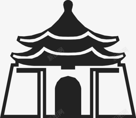 台湾台北蒋介石纪念馆图标图标