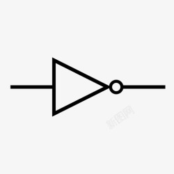 数字逻辑非门数字数字图标高清图片