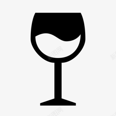 一杯葡萄酒容器斯普利策图标图标