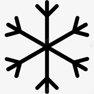 雪花标志雪花天气要素天气状况图标图标