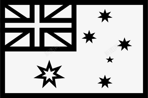 澳大利亚国旗超级大陆国家图标图标