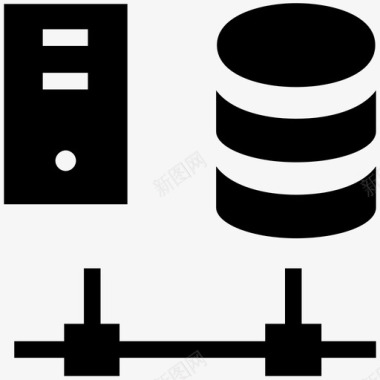 数据存储网络数据存储数据库连接图标图标