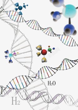 化学二氧化碳水分子美工素材