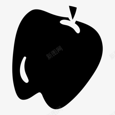 苹果健康零食自然图标图标
