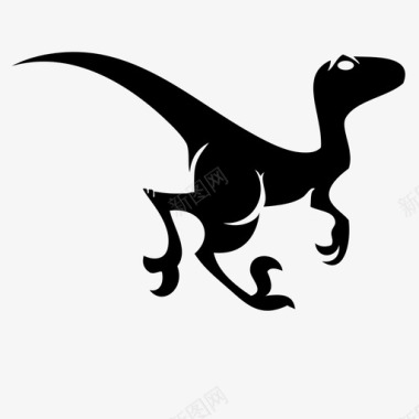 恐龙动物头骨迅猛龙动物恐龙图标图标
