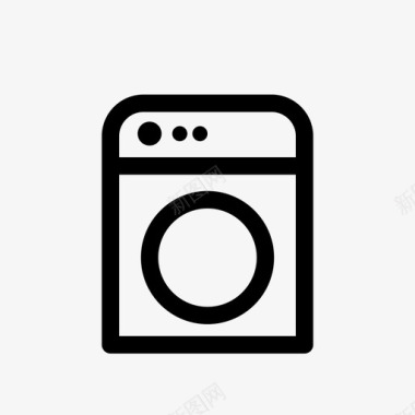 洗衣机洗衣机滚筒房屋清洁图标图标