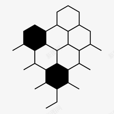 设计甜蜜蜂巢蜜蜂蜂群图标图标