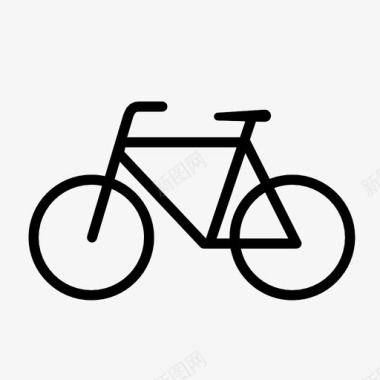 通勤自行车通勤骑自行车图标图标