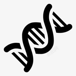 遗传学研究dna基因组螺旋图标高清图片