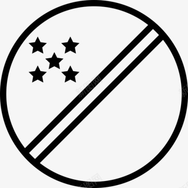 所罗门群岛旗波浪条纹图标图标