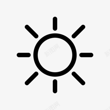阳光温暖夏日图标图标