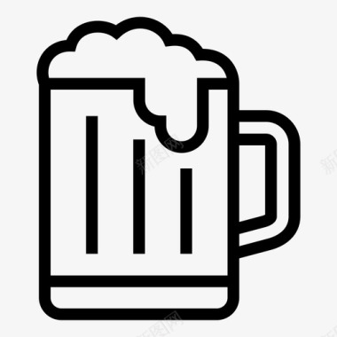 啤酒派对啤酒节图标图标