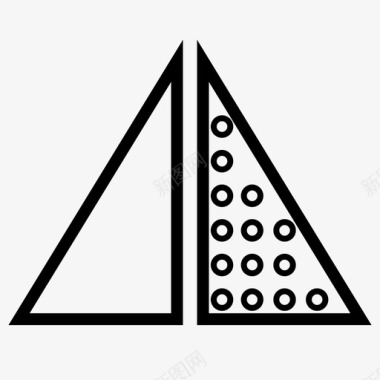 拼接三角形三角形图标图标