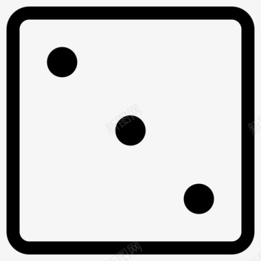 游戏标志图案骰子点游戏图标图标