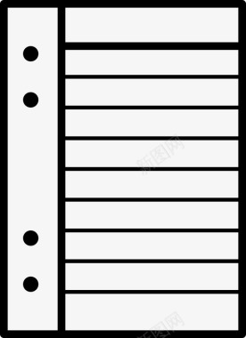 纸张填充纸活页纸图标图标