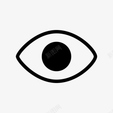 眼球眼睛盲人眼球图标图标