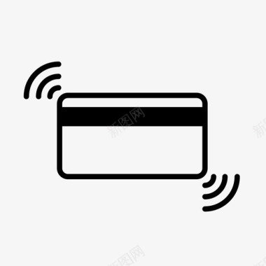信用卡宣传册验证wifiwave图标图标