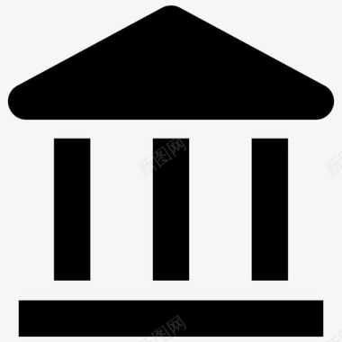房屋银行建筑物图标图标
