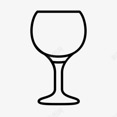 红酒木桶红酒杯玻璃器皿心情图标图标