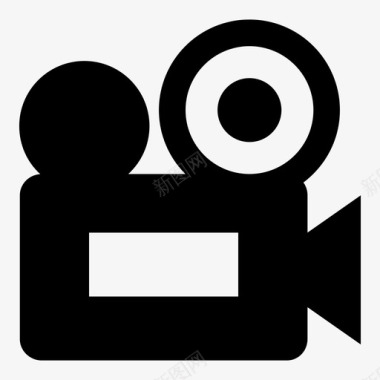 电影拍摄摄像机录音机录像机图标图标