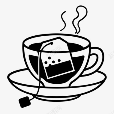 采购产品茶茶杯茶包图标图标