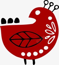 北欧民间手绘插画图绿植素材