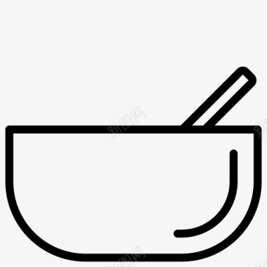 多角盘子碗汤匙和碗汤图标图标