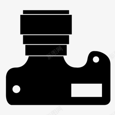 照相机摄影图照相机快照反射图标图标