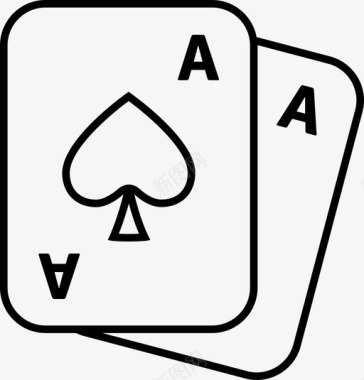 卡片图标以中等边缘的圆形排列图标