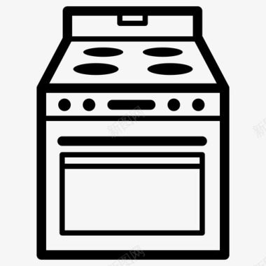 烹饪炉灶器具烤箱图标图标