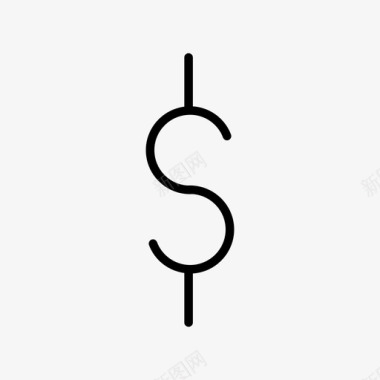 美元符号利润货币图标图标