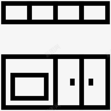 厨具厨房橱柜厨具图标图标