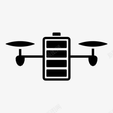 方便充电设计无人机电池充电电力图标图标
