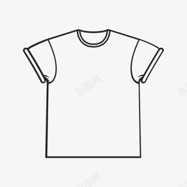 条纹T恤t恤服装品牌图标图标