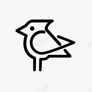 鸟动物蓝鸦图标图标