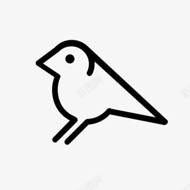 鸟动物雀图标图标