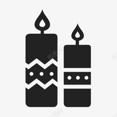 蜡烛春天宗教节日图标图标